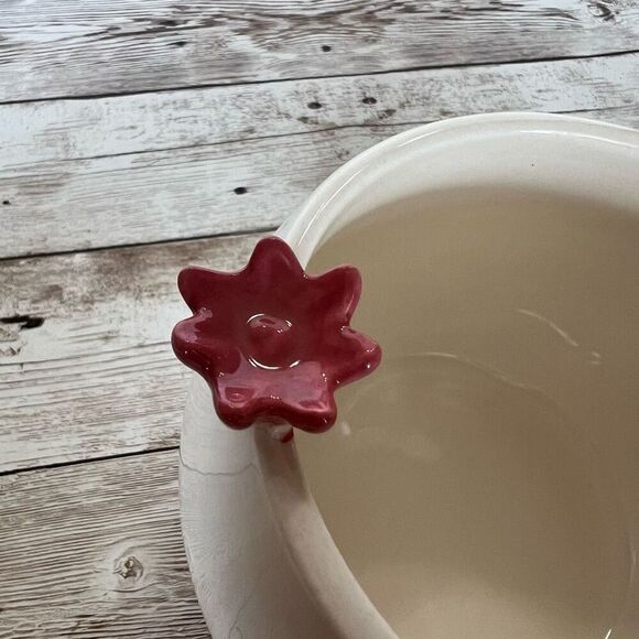 Rae Dunn Artisan Collection by Magenta Coffee Mug Crown Queen Cream Pink Ceramic - Picture 8 of 10